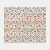 クリスマスパターン フリースブランケット (正面(横))