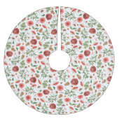 クリスマスパターン ブラッシュドポリエステルツリースカート (正面)