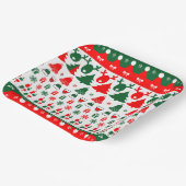 クリスマスパターン ペーパープレート (傾斜あり)
