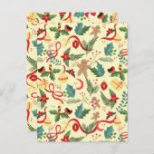 クリスマスパターン ポストカード (正面/裏面)