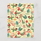 クリスマスパターン ポストカード (正面)