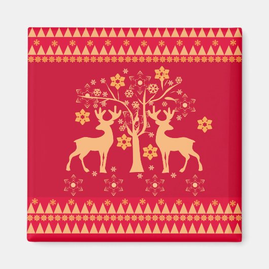 クリスマスパターン マグネット (正面)