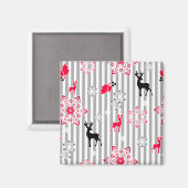 クリスマスパターン マグネット (正面/裏面)