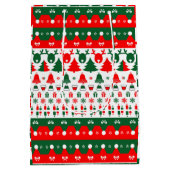 クリスマスパターン ミディアムペーパーバッグ (裏面)