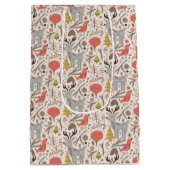 クリスマスパターン ミディアムペーパーバッグ (裏面)