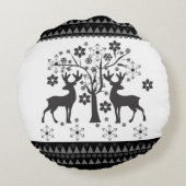 クリスマスパターン ラウンドクッション (裏面)