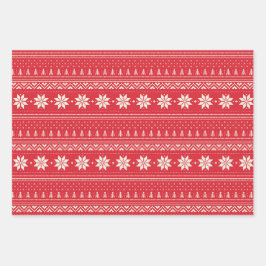 クリスマスパターン ラッピングペーパーシート