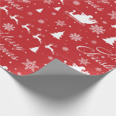 クリスマスパターン ラッピングペーパー (角)