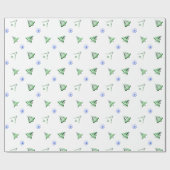 クリスマスパターン ラッピングペーパー (フラット)