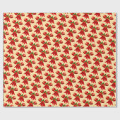 クリスマスパターン ラッピングペーパー (フラット)