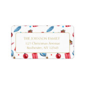 クリスマスパターン ラベル (正面)