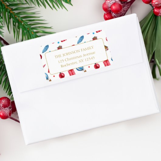 クリスマスパターン ラベル