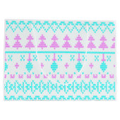 クリスマスパターン ラージペーパーバッグ (裏面)