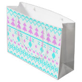 クリスマスパターン ラージペーパーバッグ (裏面アングル)