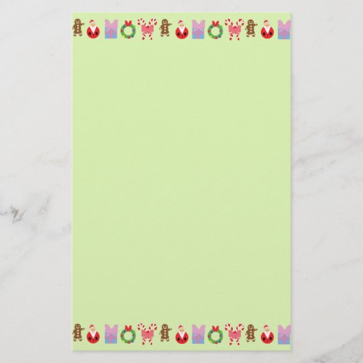 クリスマスパターン 便箋 (正面)