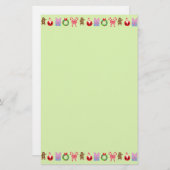 クリスマスパターン 便箋 (正面/裏面)