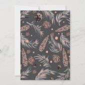 クリスマスパターン、松の雪 カード (正面)