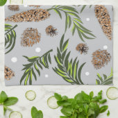 クリスマスパターン、松雪10 キッチンタオル (折り畳み)