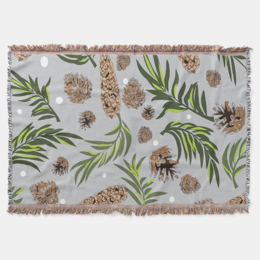 クリスマスパターン、松雪10 スローブランケット (正面)