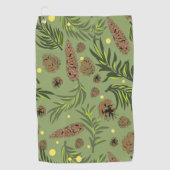 クリスマスパターン、松雪11 ゴルフタオル (正面)