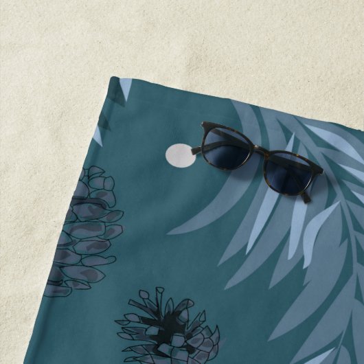 クリスマスパターン、松雪12 ビーチタオル (インサイチュ)