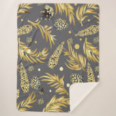 クリスマスパターン、松雪2 シェルパブランケット (正面)