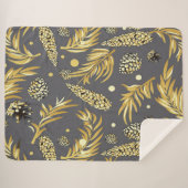 クリスマスパターン、松雪2 シェルパブランケット (正面(横))