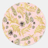 クリスマスパターン、松雪4 ラウンドシール (正面)