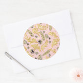 クリスマスパターン、松雪4 ラウンドシール (封筒)