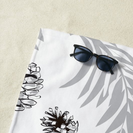 クリスマスパターン、松雪7 ビーチタオル (インサイチュ)