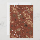 クリスマスパターン、松雪8 サンキューカード (裏面)