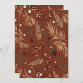 クリスマスパターン、松雪8 サンキューカード (正面/裏面)