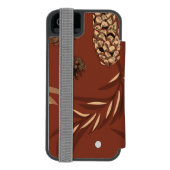 クリスマスパターン、松雪8 INCIPIO iPhoneウォレットケース (フォリオ裏面)