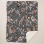 クリスマスパターン、松雪 シェルパブランケット (正面)