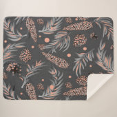 クリスマスパターン、松雪 シェルパブランケット (正面(横))