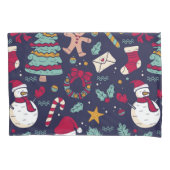 クリスマスパターン 枕カバー (正面)