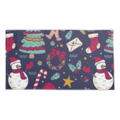 クリスマスパターン 枕カバー (裏面)