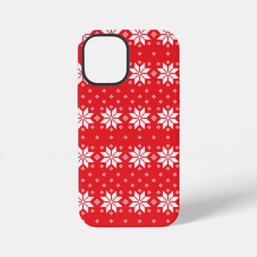 クリスマスパターン 5 iPhoneケース (裏面)