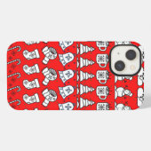 クリスマスパターン iPhoneケース (裏面横)
