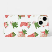 クリスマスパターン iPhoneケース (裏面横)