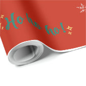 クリスマスパターンHO!ホー！ホー！ ラッピングペーパー (ロールコーナー)