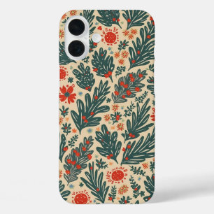 クリスマスパターンiphone 16ケース iPhone 16 plusケース