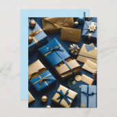 クリスマスパッケージのはがき ポストカード (正面/裏面)