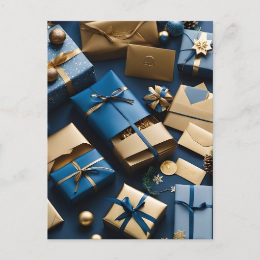 クリスマスパッケージのはがき ポストカード (正面)