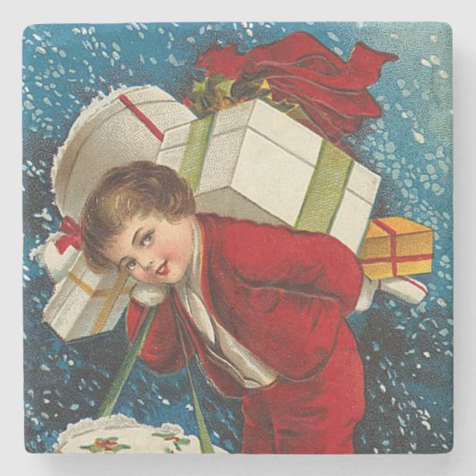 クリスマスパッケージの数々 ストーンコースター (正面)