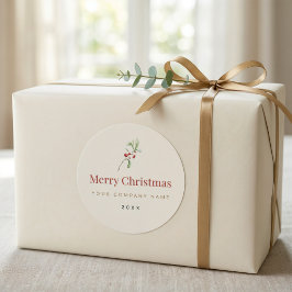 クリスマスパッケージシール | カスタムビジネス ラウンドシール