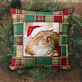 クリスマスパッチワークキルトペットファミリーカスタムの写真 クッション