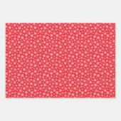 クリスマスパッチワークキルトラッピング紙セット ラッピングペーパーシート (正面2)