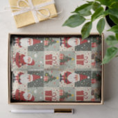 クリスマスパッチワークキルト 薄葉紙 (ギフト)