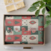 クリスマスパッチワークキルト 薄葉紙 (ギフト)